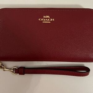 Coach Red Wristlet Wallet